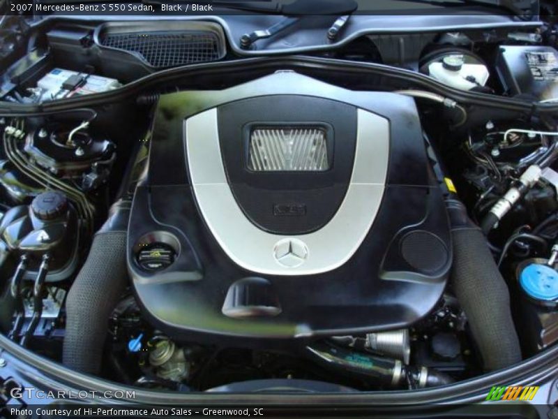 Black / Black 2007 Mercedes-Benz S 550 Sedan