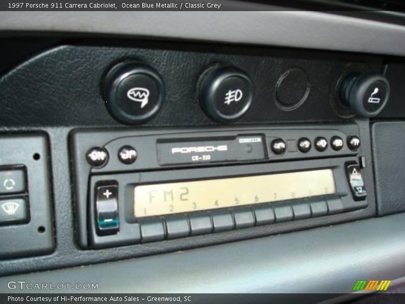 Ocean Blue Metallic / Classic Grey 1997 Porsche 911 Carrera Cabriolet