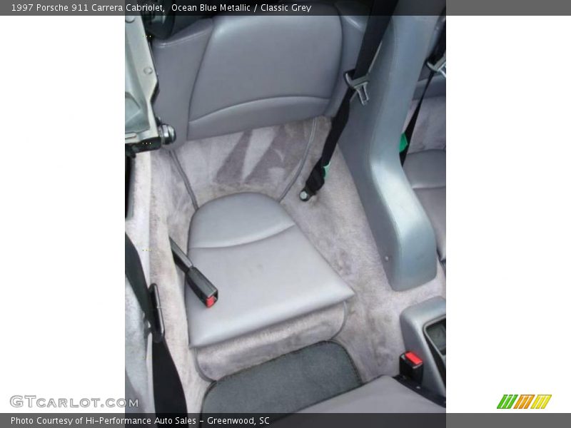 Ocean Blue Metallic / Classic Grey 1997 Porsche 911 Carrera Cabriolet