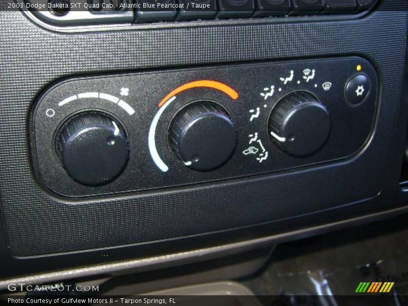 Atlantic Blue Pearlcoat / Taupe 2003 Dodge Dakota SXT Quad Cab