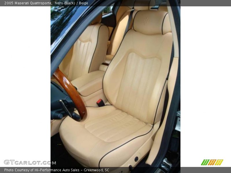 Nero (Black) / Beige 2005 Maserati Quattroporte