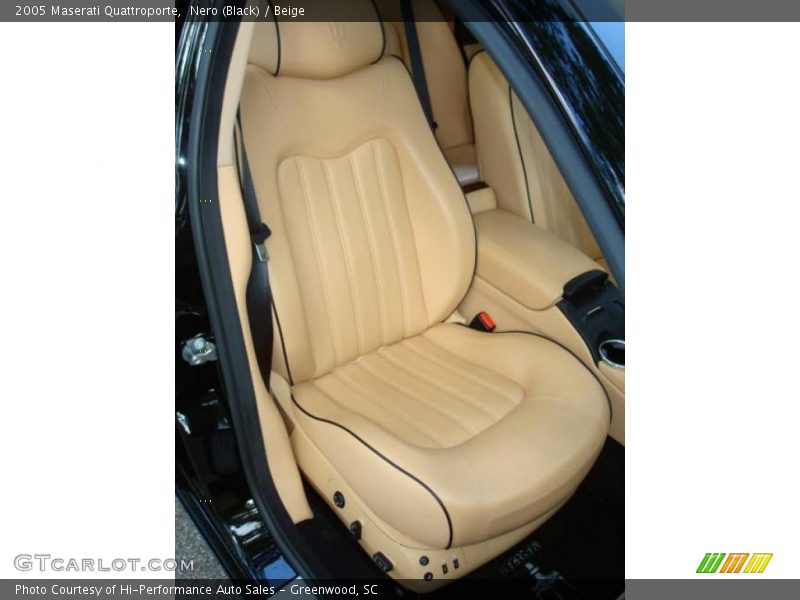 Nero (Black) / Beige 2005 Maserati Quattroporte