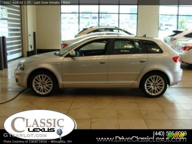 Light Silver Metallic / Black 2007 Audi A3 2.0T