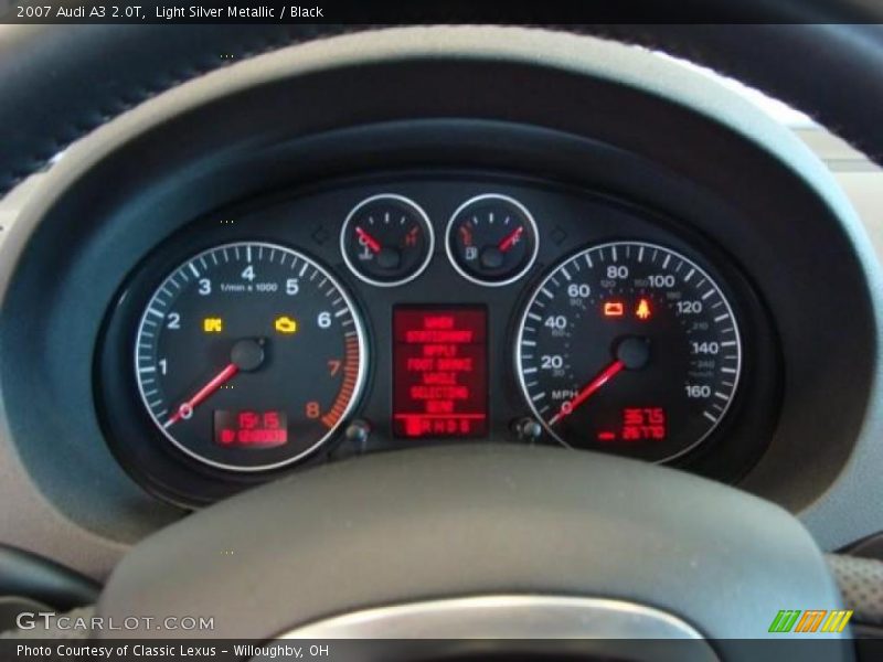 Light Silver Metallic / Black 2007 Audi A3 2.0T