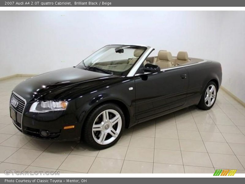 Brilliant Black / Beige 2007 Audi A4 2.0T quattro Cabriolet