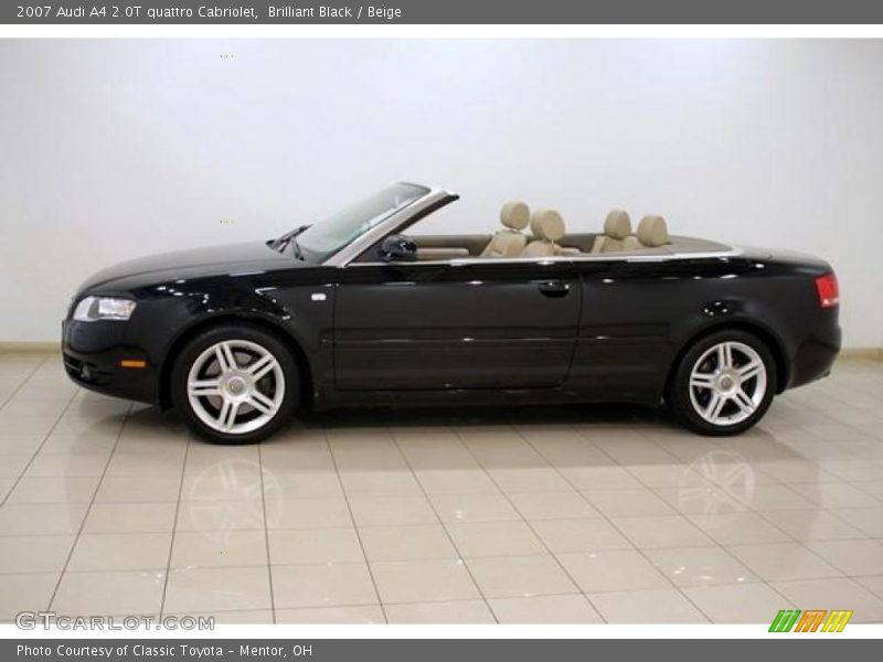 Brilliant Black / Beige 2007 Audi A4 2.0T quattro Cabriolet