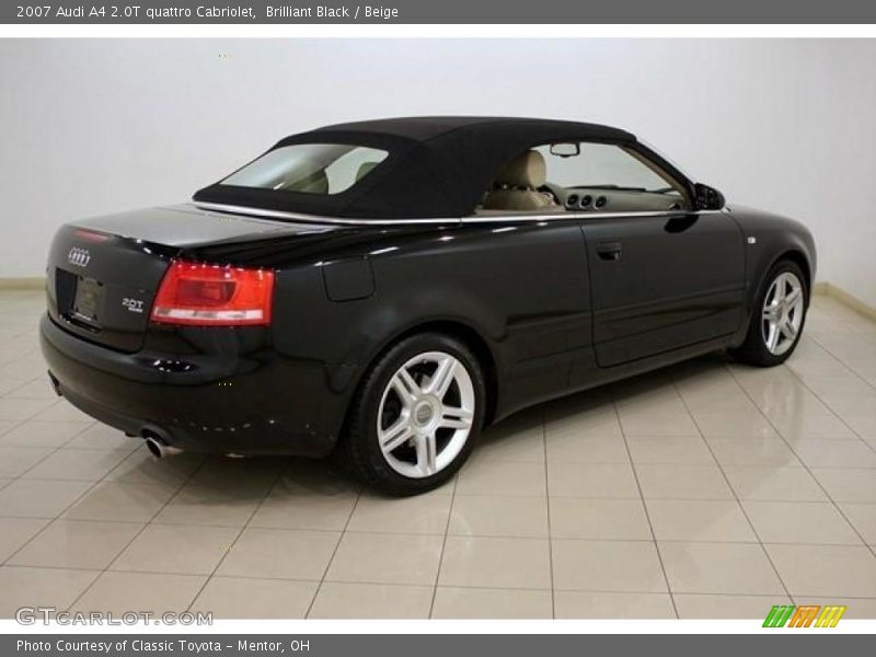 Brilliant Black / Beige 2007 Audi A4 2.0T quattro Cabriolet