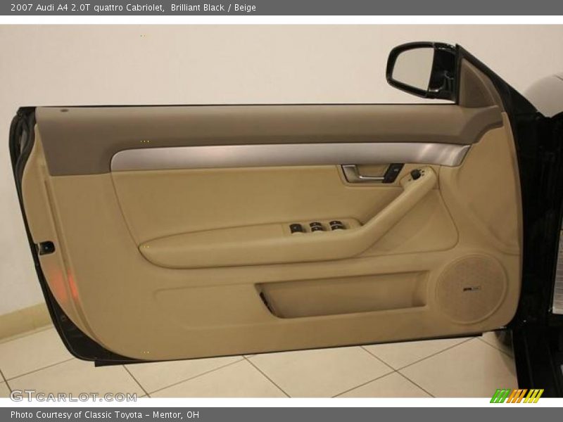 Brilliant Black / Beige 2007 Audi A4 2.0T quattro Cabriolet