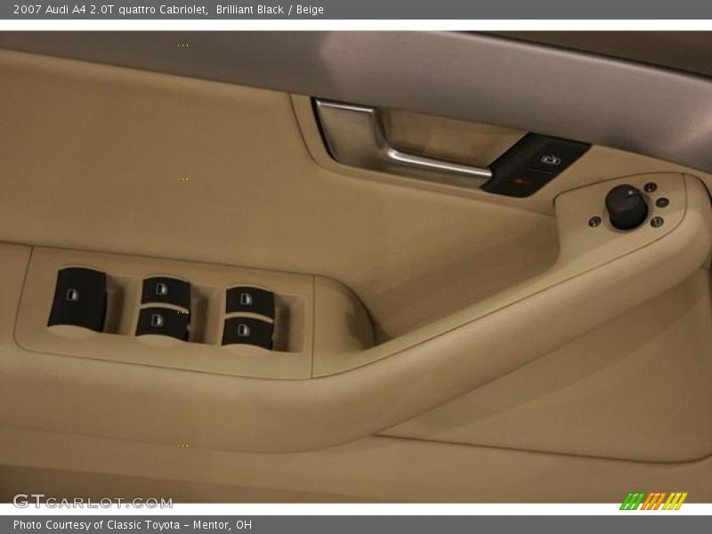 Brilliant Black / Beige 2007 Audi A4 2.0T quattro Cabriolet