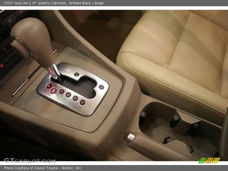 Brilliant Black / Beige 2007 Audi A4 2.0T quattro Cabriolet