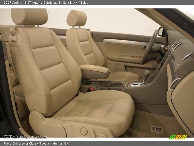 Brilliant Black / Beige 2007 Audi A4 2.0T quattro Cabriolet