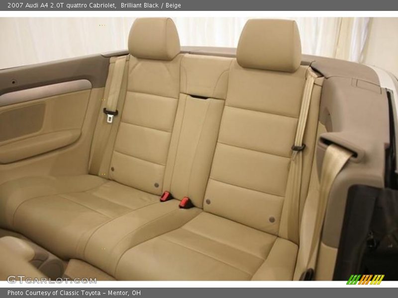 Brilliant Black / Beige 2007 Audi A4 2.0T quattro Cabriolet