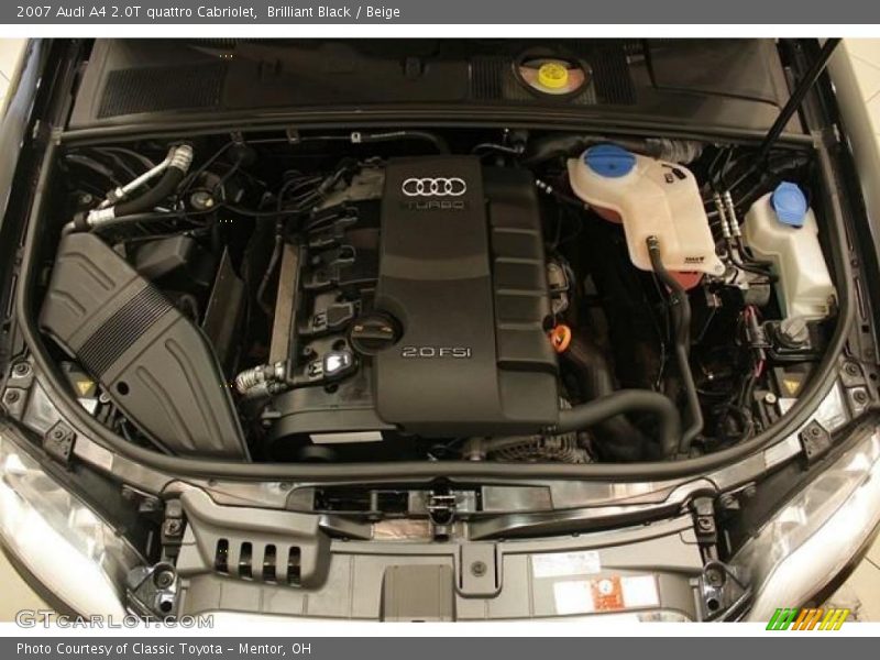 Brilliant Black / Beige 2007 Audi A4 2.0T quattro Cabriolet