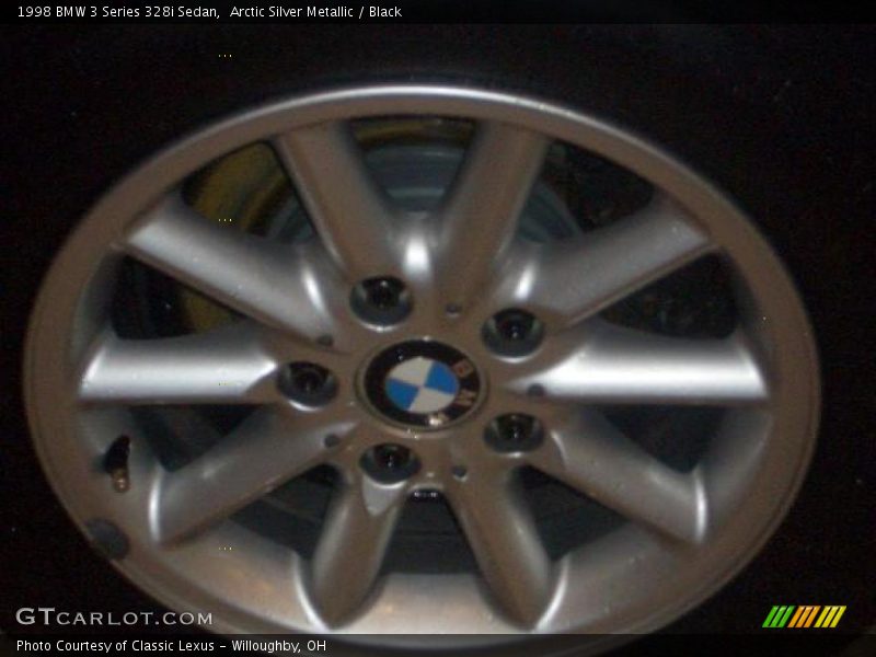 Arctic Silver Metallic / Black 1998 BMW 3 Series 328i Sedan
