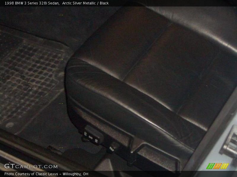 Arctic Silver Metallic / Black 1998 BMW 3 Series 328i Sedan