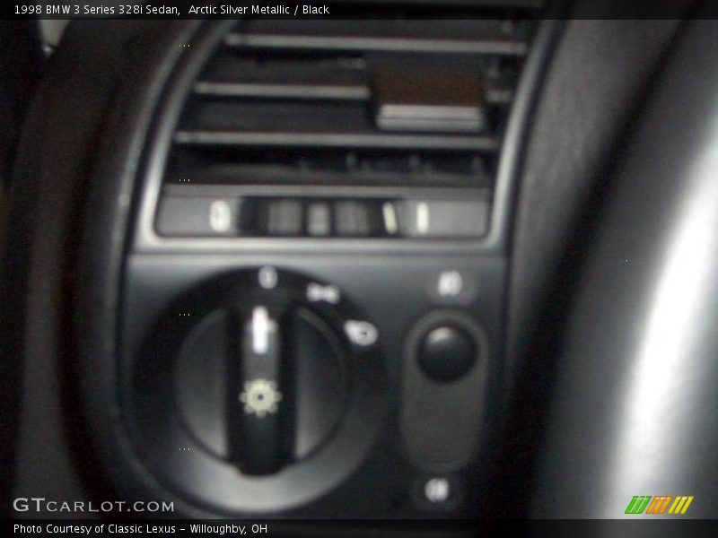 Arctic Silver Metallic / Black 1998 BMW 3 Series 328i Sedan