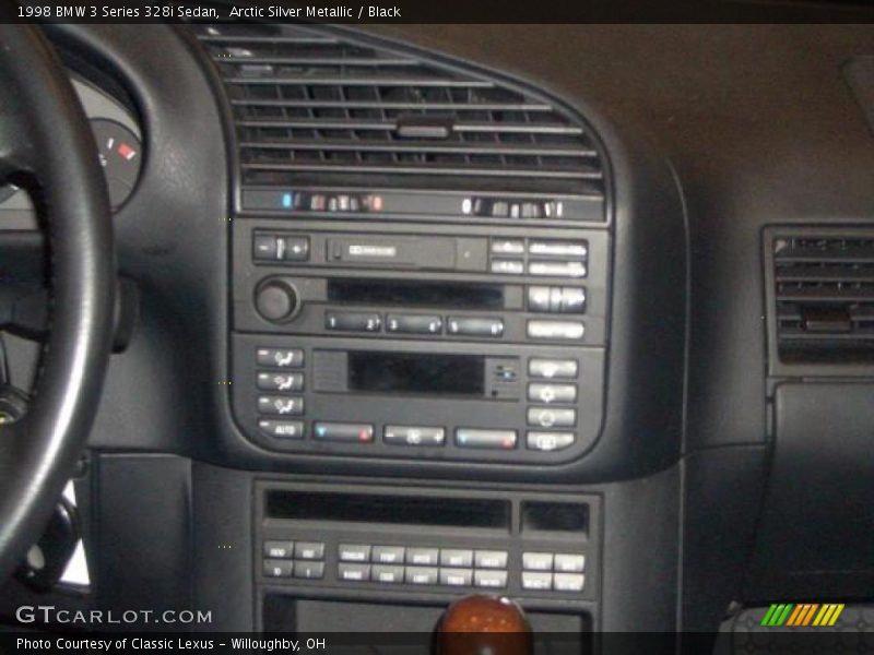 Arctic Silver Metallic / Black 1998 BMW 3 Series 328i Sedan
