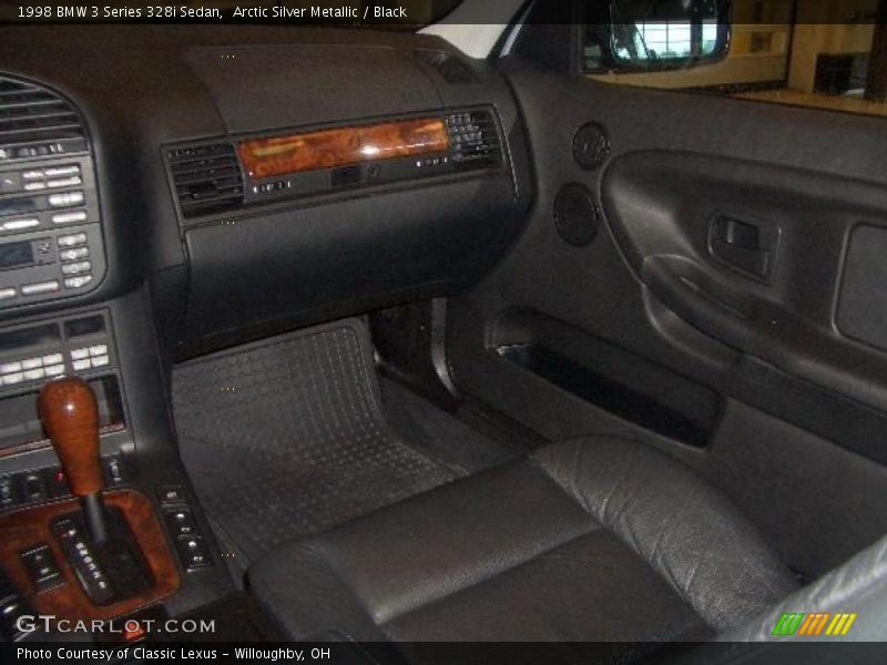 Arctic Silver Metallic / Black 1998 BMW 3 Series 328i Sedan