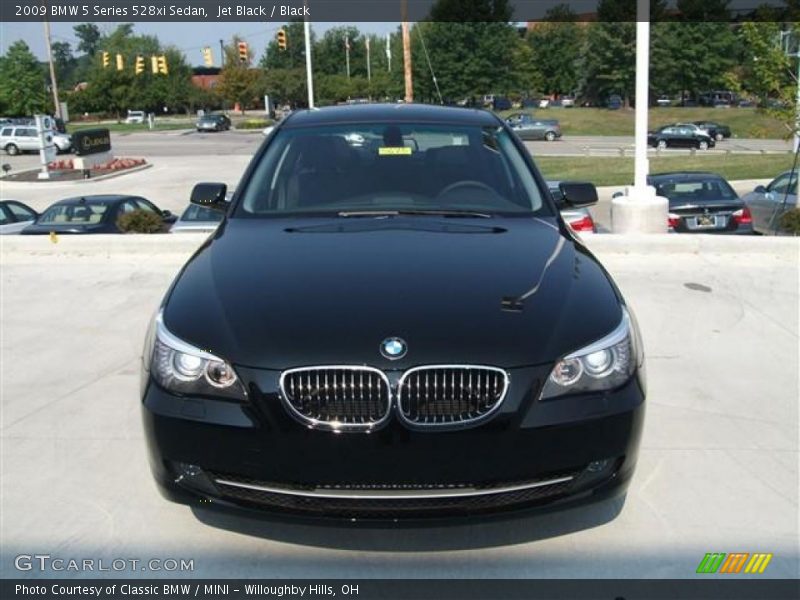 Jet Black / Black 2009 BMW 5 Series 528xi Sedan