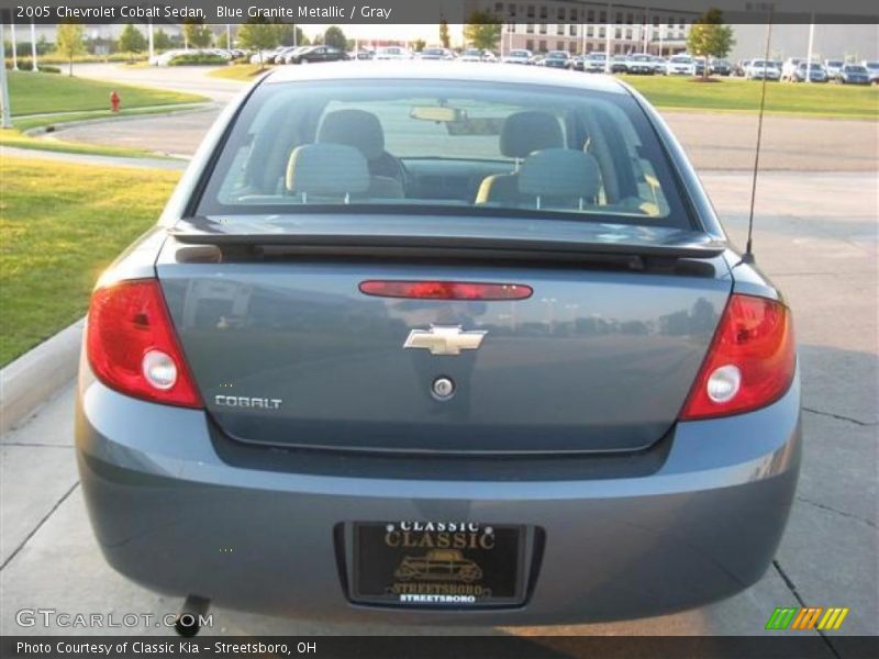Blue Granite Metallic / Gray 2005 Chevrolet Cobalt Sedan