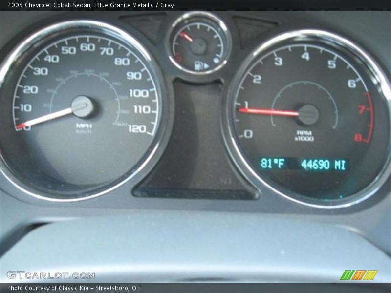 Blue Granite Metallic / Gray 2005 Chevrolet Cobalt Sedan