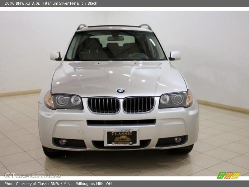 Titanium Silver Metallic / Black 2006 BMW X3 3.0i