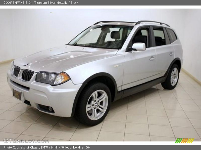 Titanium Silver Metallic / Black 2006 BMW X3 3.0i
