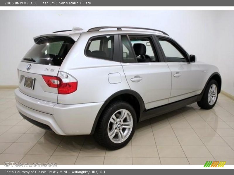 Titanium Silver Metallic / Black 2006 BMW X3 3.0i