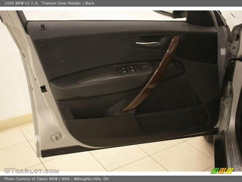 Titanium Silver Metallic / Black 2006 BMW X3 3.0i
