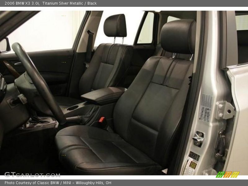 Titanium Silver Metallic / Black 2006 BMW X3 3.0i