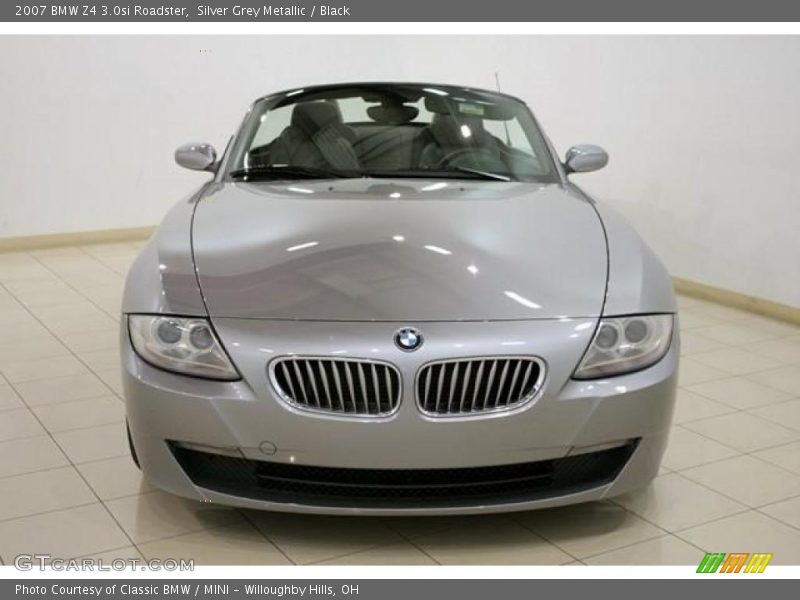 Silver Grey Metallic / Black 2007 BMW Z4 3.0si Roadster
