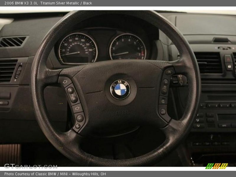 Titanium Silver Metallic / Black 2006 BMW X3 3.0i