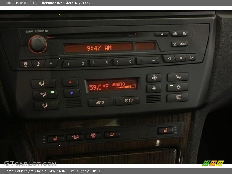 Titanium Silver Metallic / Black 2006 BMW X3 3.0i