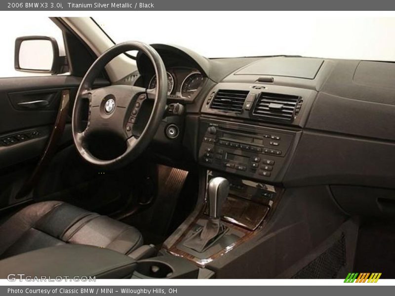 Titanium Silver Metallic / Black 2006 BMW X3 3.0i