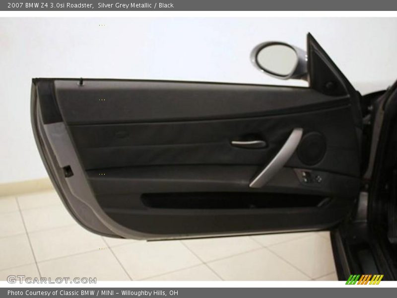 Silver Grey Metallic / Black 2007 BMW Z4 3.0si Roadster