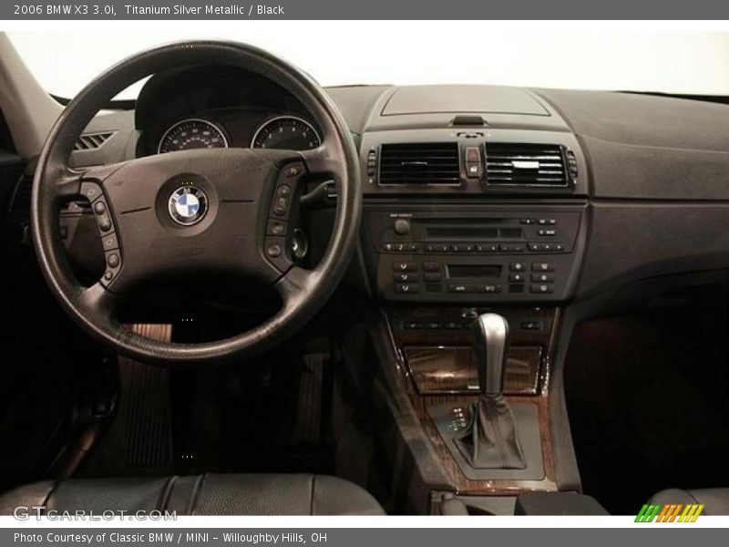 Titanium Silver Metallic / Black 2006 BMW X3 3.0i