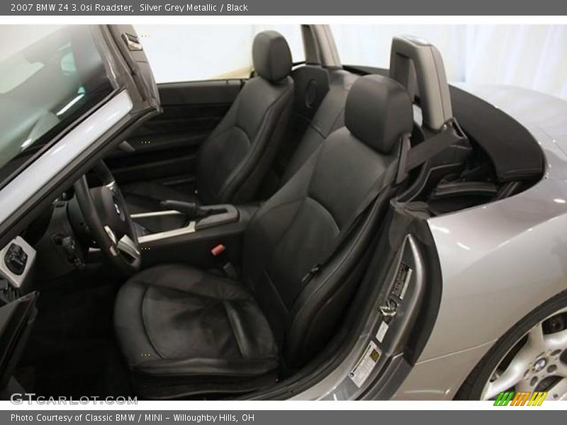 Silver Grey Metallic / Black 2007 BMW Z4 3.0si Roadster