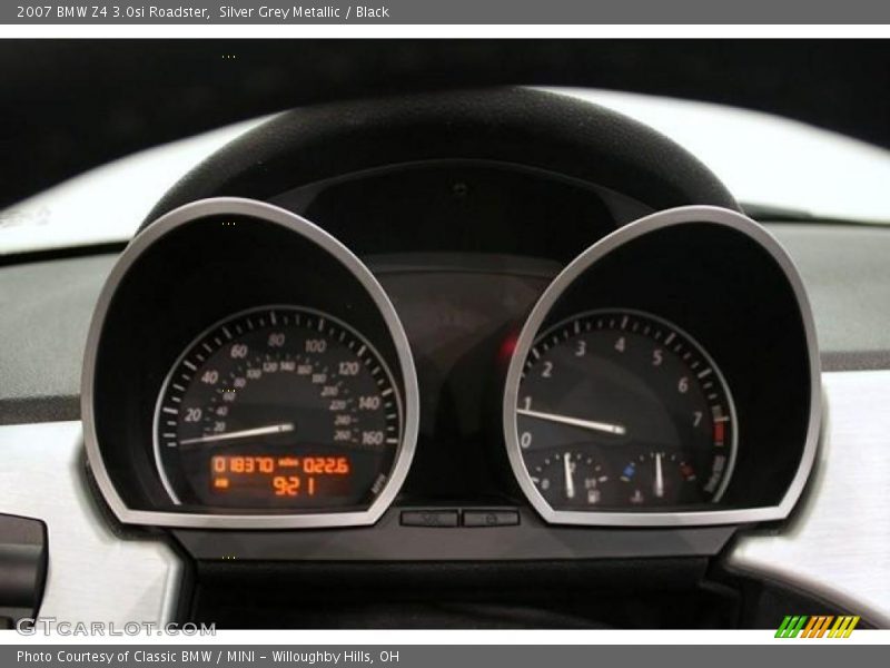 Silver Grey Metallic / Black 2007 BMW Z4 3.0si Roadster