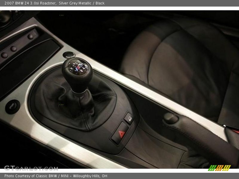 Silver Grey Metallic / Black 2007 BMW Z4 3.0si Roadster
