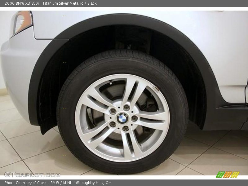 Titanium Silver Metallic / Black 2006 BMW X3 3.0i