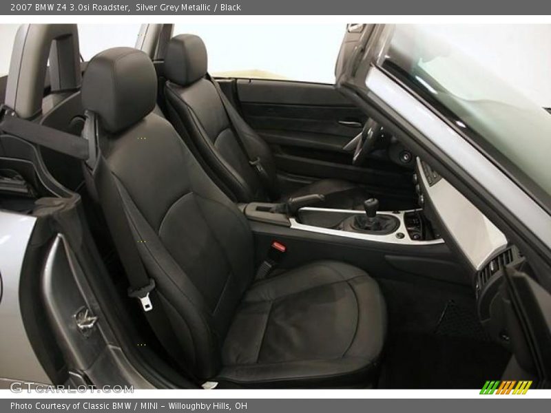Silver Grey Metallic / Black 2007 BMW Z4 3.0si Roadster