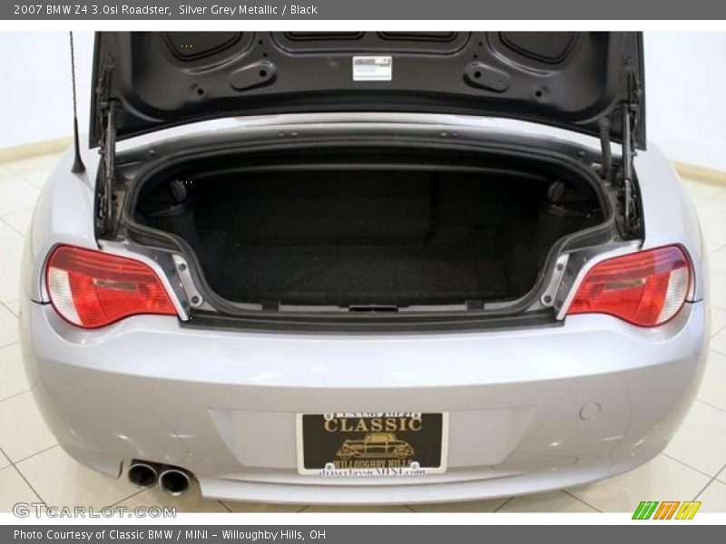 Silver Grey Metallic / Black 2007 BMW Z4 3.0si Roadster