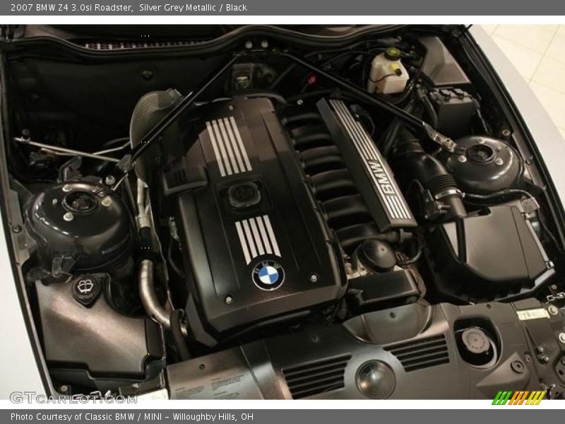 Silver Grey Metallic / Black 2007 BMW Z4 3.0si Roadster