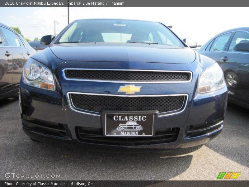 Imperial Blue Metallic / Titanium 2010 Chevrolet Malibu LS Sedan