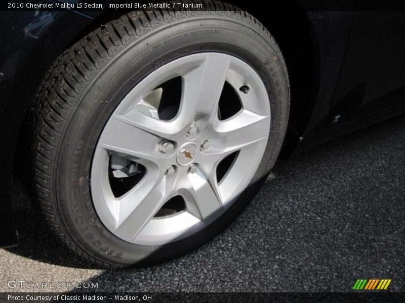 Imperial Blue Metallic / Titanium 2010 Chevrolet Malibu LS Sedan