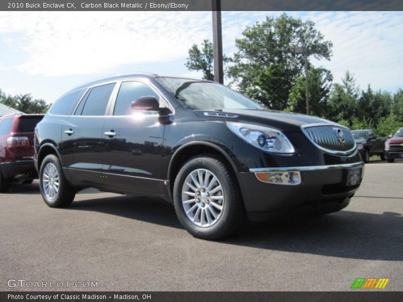 Carbon Black Metallic / Ebony/Ebony 2010 Buick Enclave CX
