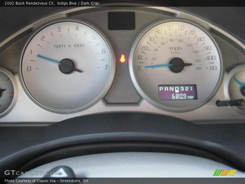 Indigo Blue / Dark Gray 2002 Buick Rendezvous CX