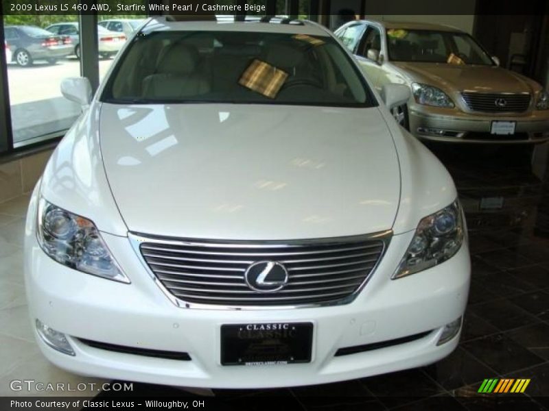 Starfire White Pearl / Cashmere Beige 2009 Lexus LS 460 AWD