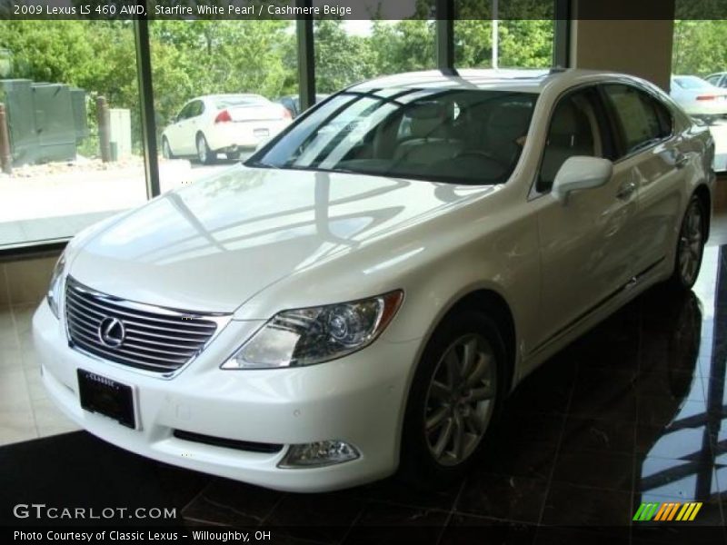 Starfire White Pearl / Cashmere Beige 2009 Lexus LS 460 AWD