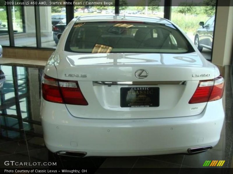 Starfire White Pearl / Cashmere Beige 2009 Lexus LS 460 AWD